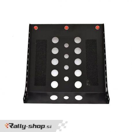 Universal steel footrest - 3 switches