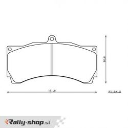ENDLESS RCP050 racing brake pads