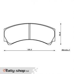 ENDLESS RCP074 racing brake pads
