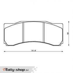 ENDLESS RCP202 racing brake pads